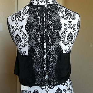 Beautiful Back Lace black tank